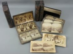 STEREOSCOPE VIEWING CARDS BY UNDERWOOD & UNDERWOOD to include 'Is Marriage a Failure Through the