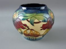 A MOORCROFT 'ANNA LILY' BALUSTER BOWL, 13 cms diameter, 11 cms high