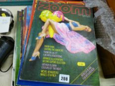 Collection of vintage 'Zoom' magazines