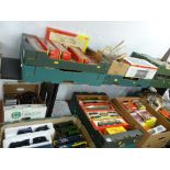 Large quantity of several boxes of Hornby 00 gauge model railway engines, carriages, control