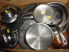 Quantity of stainless steel cookware
