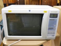 Sharp 800w white coloured microwave oven E/T