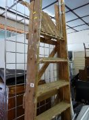 Vintage set of wooden steps