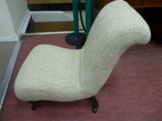 Sand coloured bedroom chair