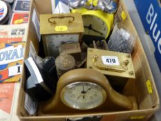 Collection of various alarm and other clocks etc