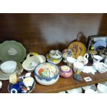 Large parcel of mixed small pottery items including Doulton miniature stoneware, Limoges etc