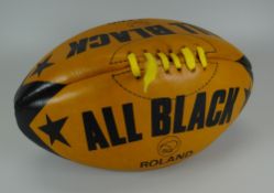 A 1983 British Lions signed New Zealand made 'Roland' rugby ball from their tour of New Zealand,