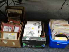 A quantity of electronics, journals, computer manuals & a box of prints