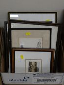 A parcel of framed prints