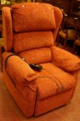 Modern upholstered electric reclining armchair E/T