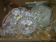 Box of mixed glassware