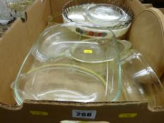 Good quality glass cookware etc