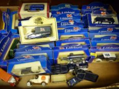 Box of bubble packed diecast vehicles and loose diecast vehicles mainly RNLI Lifeboat