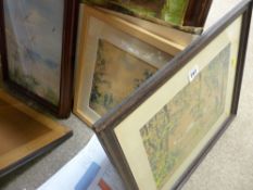 Parcel of paintings by various artists