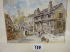 JEAN ROBERTS print - historic scene of Castle Street, Conwy