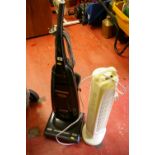 Panasonic upright vacuum cleaner and a portable oscillating heater E/T