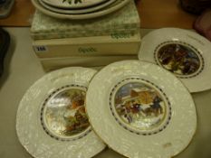 Parcel of boxed Spode Christmas plates and similar items