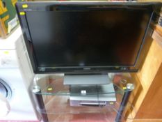 Toshiba Regza 32 ins LCD TV, stand and Nicam player E/T