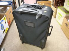 Hand luggage suitcase on wheels