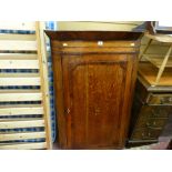 Period corner cupboard with shell inlay decoration