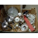 Box of miscellaneous electroplate