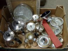Box of miscellaneous electroplate