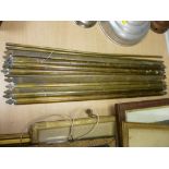 Parcel of brass stair rods