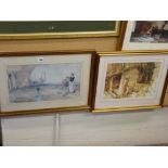 SIR WILLIAM RUSSELL FLINT two prints - Continental ladies