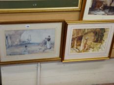 SIR WILLIAM RUSSELL FLINT two prints - Continental ladies