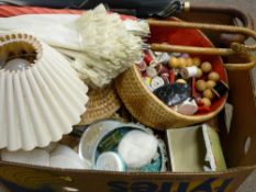 Box of mainly haberdashery items