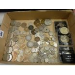 Quantity of mixed coinage including some silver