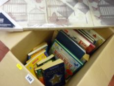 Box of books and household items