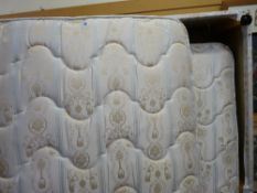 Single divan bed base and mattress with under pull-out bed