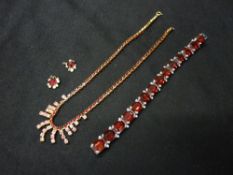Two items of costume dress jewellery