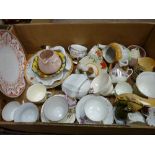 Box of mixed novelty and other china