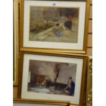 SIR WILLIAM RUSSELL FLINT pair of prints - bathing ladies