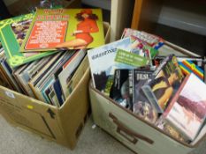 Large parcel of LP records and videos etc