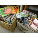 Large parcel of LP records and videos etc