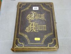 Victorian leather bound photo album