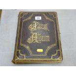 Victorian leather bound photo album