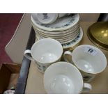 Approximately seventeen pieces of Doulton 'Tapestry' china teaware