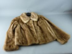A LADY'S PASTEL MINK JACKET, purchased 1978, in fine little used condition, with original