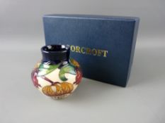 A MOORCROFT 'ROYAL ARRIVAL' VASE by Nicola Slaney, 13 cms high, commemorating the birth of HRH