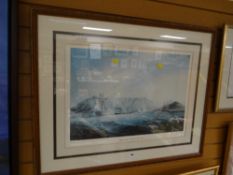 Framed limited edition nautical print AFTER THOMAS BAINES entitled 'Table Bay'