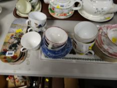 Parcel of various teaware including vintage Royal Doulton, Royal Worcester Evesham, Spode Italian