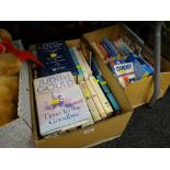 Two boxes of books