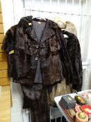 Parcel of various fur jacket, coats & stoles
