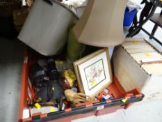 A good vintage enamel bread bin, sundry household items & a quantity of model engineering