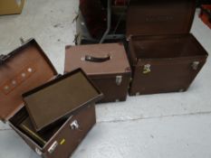 Three lockable documents / office worker's cases