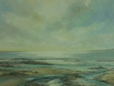 NIA LLOYD HUGHES watercolour - sunset seascape, signed, 34 x 51cms